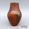 Alice Cling, zznv2g026, Brown jar with textured neck and fire clouds - Image 3