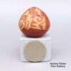 Susan Romero, zzsc2k016: Miniature red seed pot with sgraffito rabbit design - Image 2