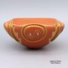Effie Garcia, zzsc2m011: Red bowl with sgraffito and carved design - Image 4