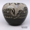 Candelaria Suazo, zzsc2m091, Black bowl with sgraffito design - Image 3