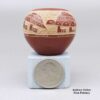 Goldenrod, zzsc2m537, Red jar with a turtle and frog design - Image 2