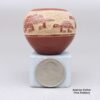Goldenrod, zzsc2m537, Red jar with a turtle and frog design - Image 3