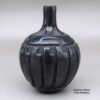 Linda Cain, zzsc2m545, Black jar carved with a geometric design - Image 2