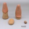 Joe and Eunice Naranjo, zzsc3a060m2, Four piece red nativity set with fire clouds - Image 3