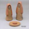 Joe and Eunice Naranjo, zzsc3a060m3, Four piece red nativity set with fire clouds