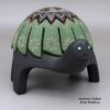 Melony Gutierrez, zzsc3a130, Polychrome turtle figure with geometric design