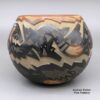 Sammy Naranjo, zzsc3a193, Black bowl with an avanyu design - Image 4