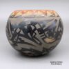 Sammy Naranjo, zzsc3a195, Black bowl with an avanyu and geometric design - Image 4