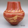 Sherry Tafoya, zzsc3b170, Red jar with an avanyu and geometric design - Image 2