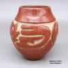 Teresita Naranjo, zzsc3b572, Red jar with a geometric design