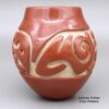Teresita Naranjo, zzsc3b572, Red jar with a geometric design - Image 2