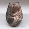 Bernice Naranjo, zzsc3c100, Sienna jar with a sgraffito avanyu and geometric design