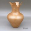 Angie Yazzie, zzta2m230m1, Micaceous gold jar with geometric cut opening