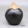 Glenn Gomez, zzta3b190, Black gourd-shaped lidded jar with golden micaceous lid - Image 4