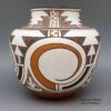 Randy Nahohai, zzzu2l172: Polychrome jar with geometric design and micaceous details - Image 2