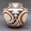 Randy Nahohai, zzzu2l172: Polychrome jar with geometric design and micaceous details - Image 3