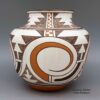 Randy Nahohai, zzzu2l172: Polychrome jar with geometric design and micaceous details - Image 4