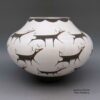 Anderson Peynetsa, zzzu2m050, Polychrome jar with deer with heart line design - Image 2