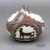 Noreen Simplicio, zzzu3b513, Seed pot with deer-with-heart-line design - Image 2