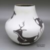 Alan Lasiloo, zzzu3b517, Jar with a deer-with-heart-line design