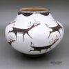 Anderson Peynetsa, zzzu3c032, Jar with deer-with-heart-line design